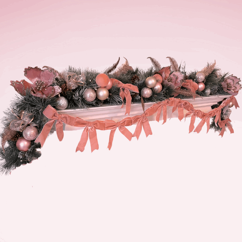 Christmas Velvet Bow Garland