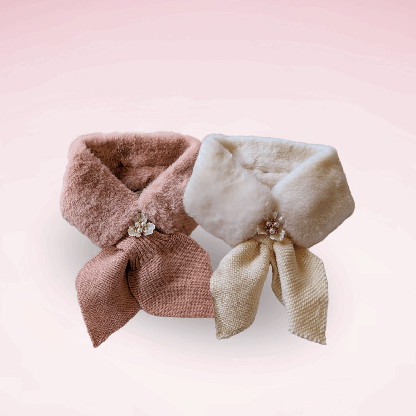 Elegant Faux-Fur Collar Scarf