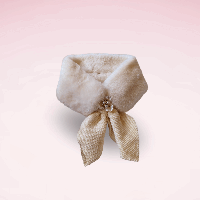 Elegant Faux-Fur Collar Scarf