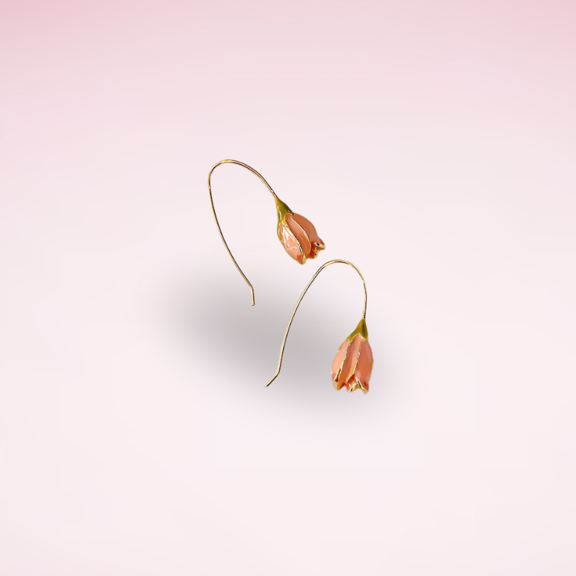 Tulip Enamel Earrings