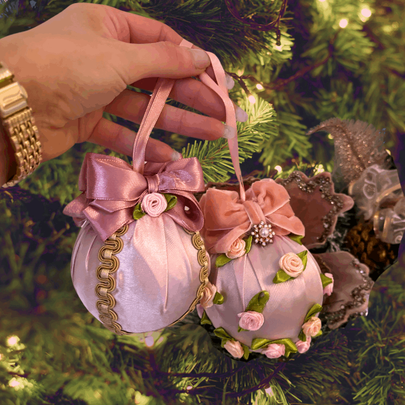 Pink Christmas Tree Ornaments