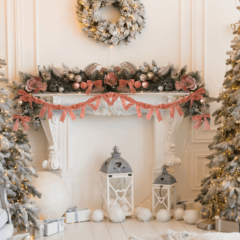 Christmas Velvet Bow Garland