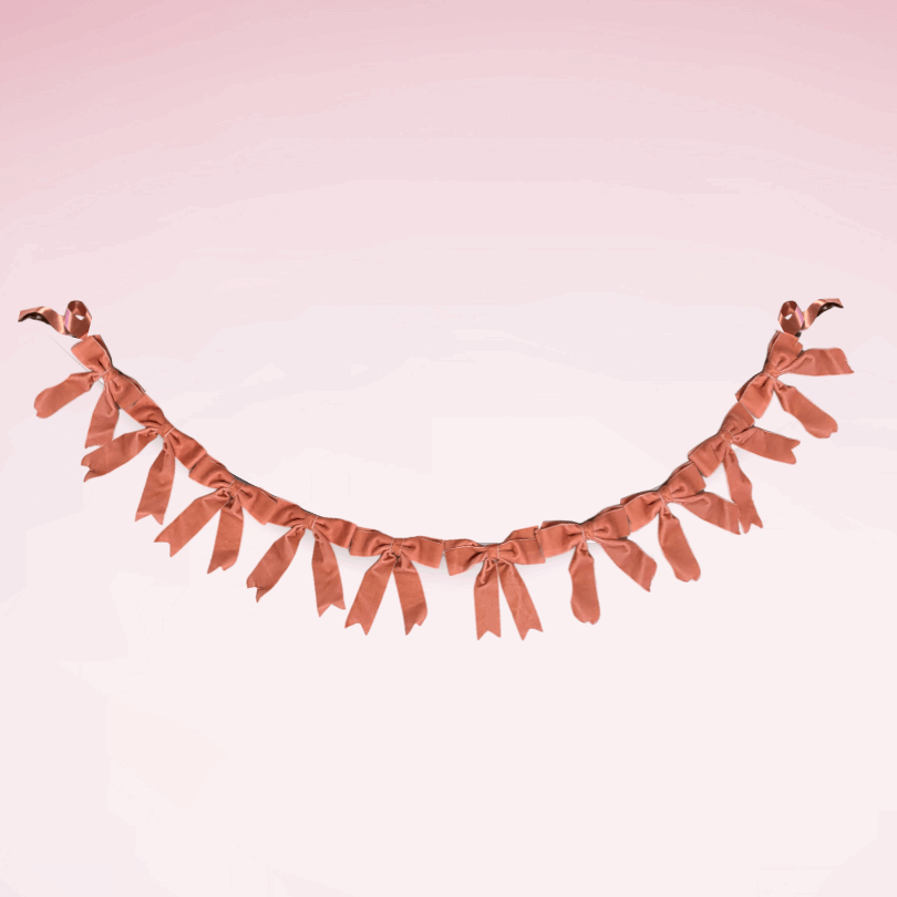 Christmas Velvet Bow Garland