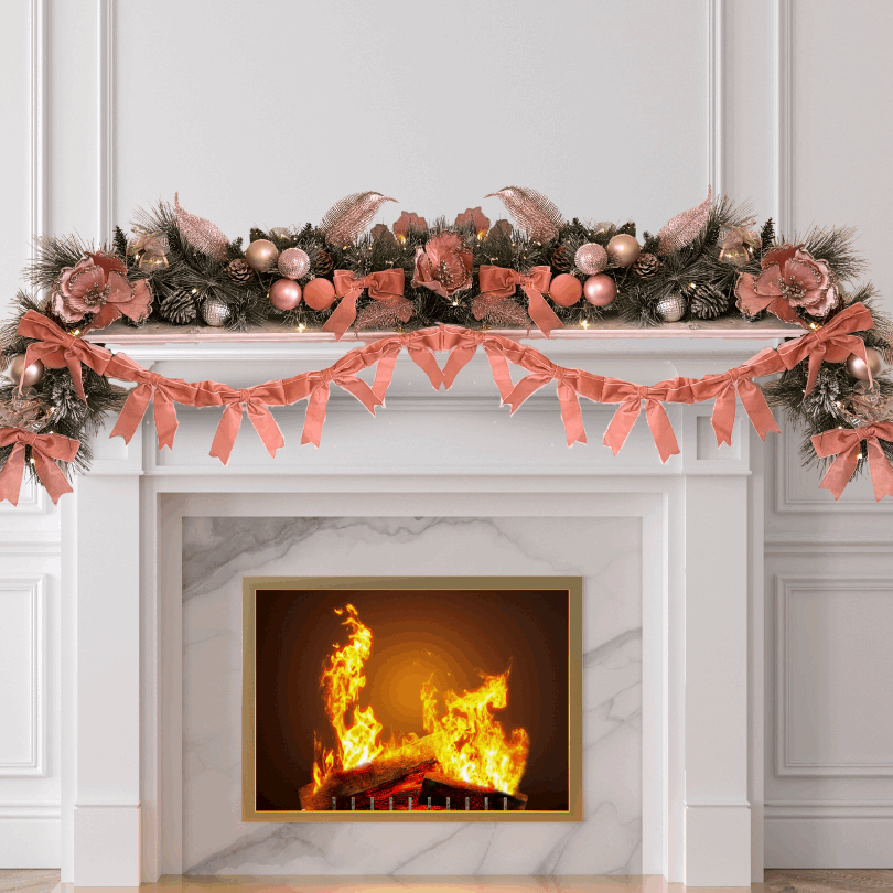 Christmas Velvet Bow Garland
