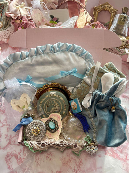 Vintage Christmas Gift Box- Blue Alice Bundle