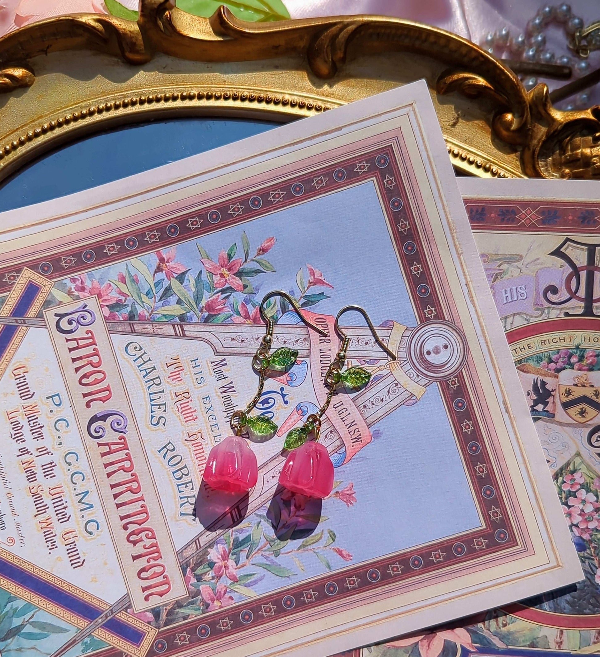 Enchanted Rose Earrings