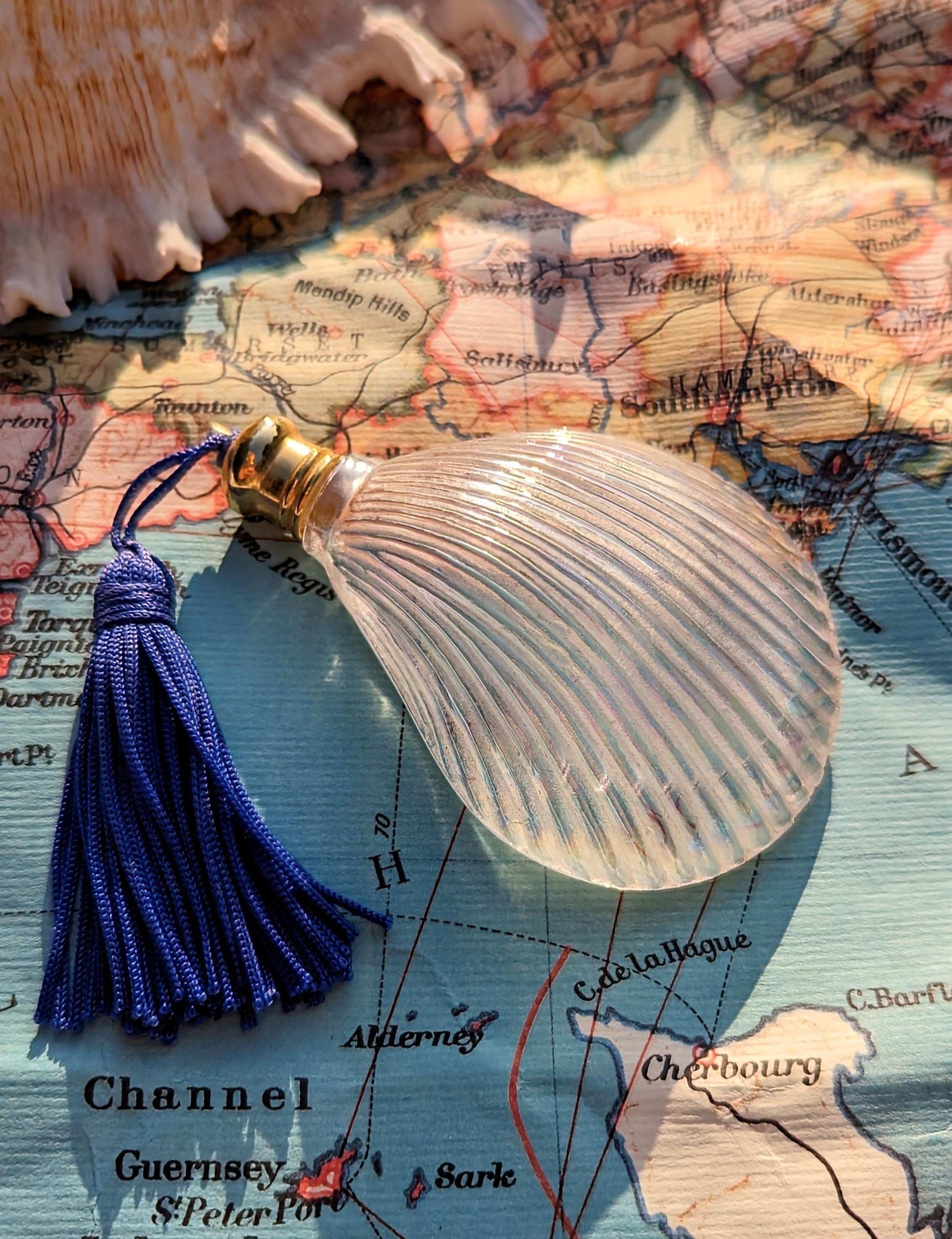 Vintage Shell Perfume Bottle