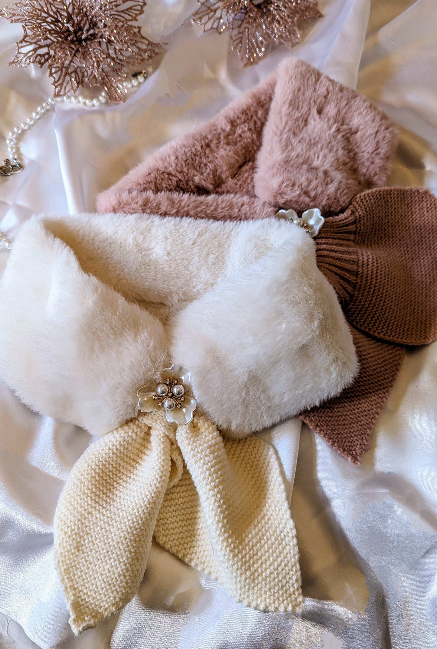 Elegant Faux-Fur Collar Scarf