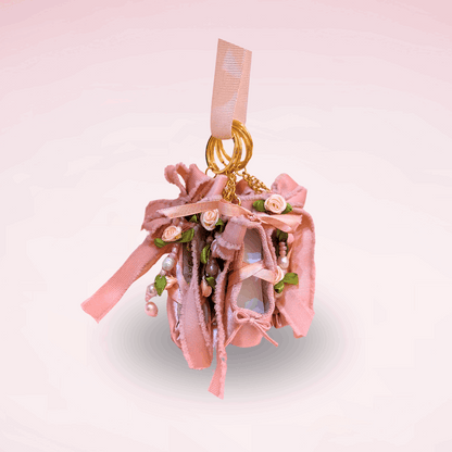 Ballet Slipper Keychain Charm