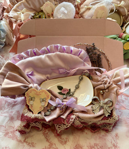 Vintage Christmas Gift Box- Lavender & Lilac