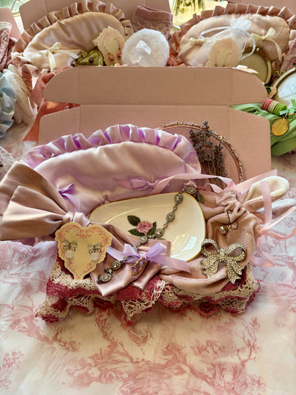 Vintage Christmas Gift Box- Lavender & Lilac