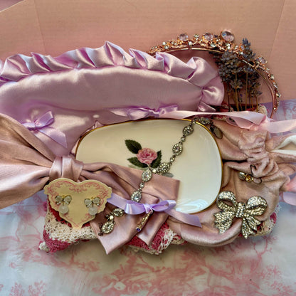 Vintage Christmas Gift Box- Lavender & Lilac