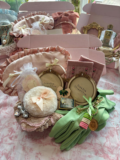 Vintage Christmas Gift Box- Parisian Green