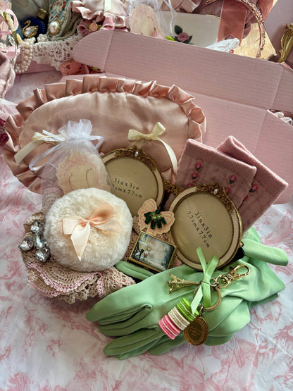Vintage Christmas Gift Box- Parisian Green