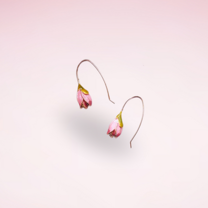 Tulip Enamel Earrings